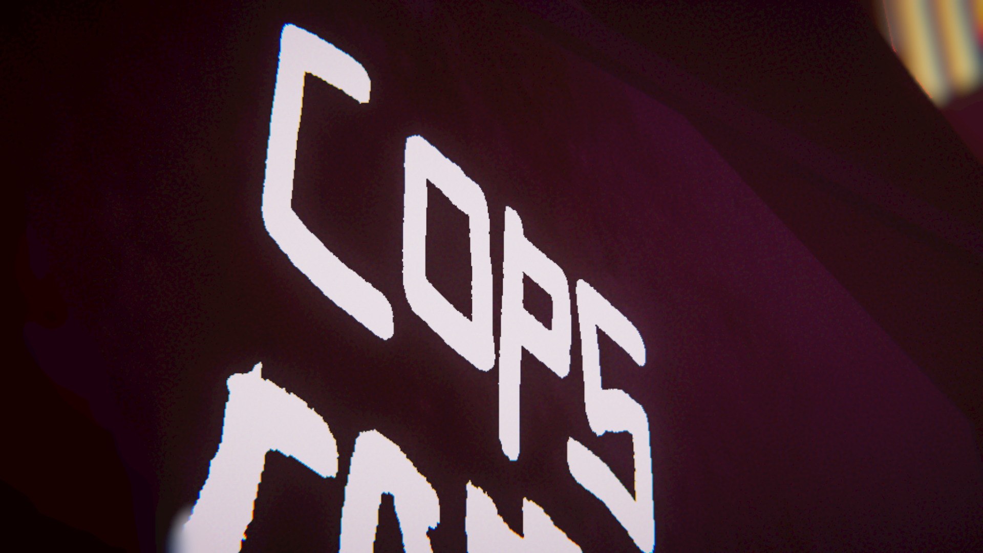 A picture of the phrase 'cops come here to kill us'